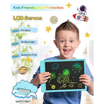 10 Inch LCD Writing Tablet for Kids Ages 3-8, Colorful Doodle & Travel Board