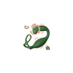 Rotating Anal Vibrator Prostate Massager Sex Toys, Vibrating Butt Plug C-Shaped Adult Anal Toys For Men With Dual Silicone Cock Rings, Remote Control Anal Butt Plug Couple Vibrators For Male Sex Toys