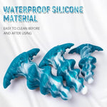 Blue Screw-Shaped Horn Shark Egg Silicone Butt Plugs for Beginner Men, Women, and Couples
