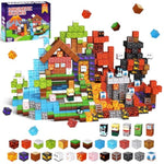 Magnetic Blocks - 100Pcs Magnetic Tiles Building Cubes, Stacking Magnets Toys For Kids Age 3+, Stem Montessori Sensory Toys Christmas Birthday Gifts For Boys & Girls (Hybrid Gameplay)