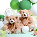 12 Pcs 14 Inch Bear Stuffed Animal Bulk Operation 2025 Graduation Gifts Bulk Plush Stuffed Bear For Bridal Anniversary Shower Gifts(Light Brown)