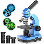 Microscope For Kids Beginners Children Student, 40X- 1000X Compound Microscopes With 52 Pcs Educational Kits