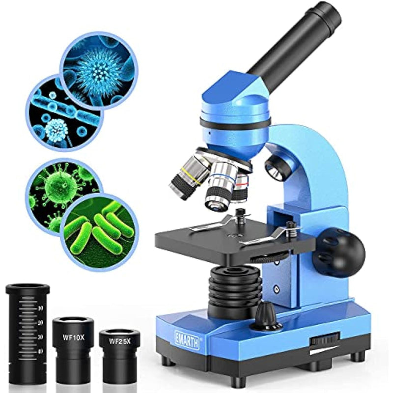 Microscope For Kids Beginners Children Student, 40X- 1000X Compound Microscopes With 52 Pcs Educational Kits