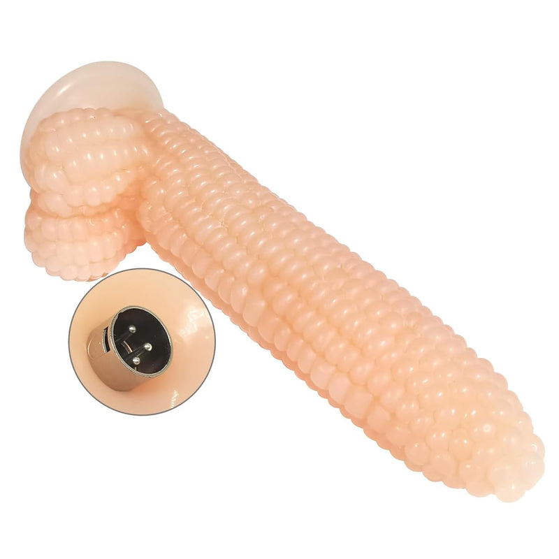 G-Spot Bumps Dildo With 3Xlr Connector For Sex Machine Thrusting Vegetable Penis Big Cock Adult Sex Toy For Vaginal & Anal Stimulation(Flesh)