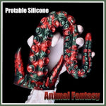 Silicone Tentacle Dildo Octopus Red And Black Giant Tentacle Dildo Adult Erotica Extra With Suction Cups Flexible And Realistic Couple'S