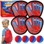 Toss And Catch Ball Game Set,Fun Velcro Ball And Catch Game Outdoor Toys For Kids Ages 3 4 5 6 7 8, Outside Yard Pool Beach Toddler Baseball Glove For Boys Girls Birthday
