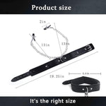 Nipple Clamps With Neck Choker Nipple Ring Adjustable Non Piercing Nipple Clips Sex Toys Bdsm Adult Sex Toys For Women Couples Sex Pleasure