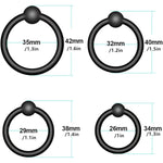 Penis Rings Set With 4 Different Sizes Cock Rings For Erection Enhancing, Long Lasting Stronger Adult Sex Toy, Soft Stretchy Silicone Cock Ring For Men Couple Sexual Pleasure Enhancing, Black