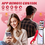 Thrusting Dildo Vibrator Women Sex Toys - G Spot Vibrator with 10 Thrusting & 10 Vibration Modes Clitoral Anal Stimulator, Rose Adult Sex Toys for Couples