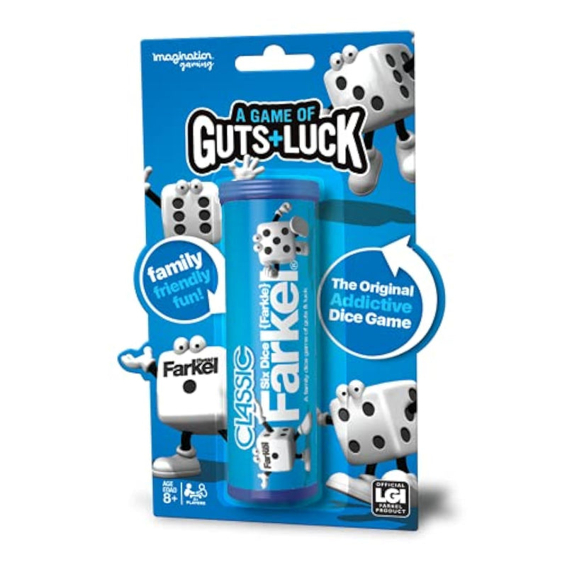 Farkel Dice Tube, The Classic Addictive Game Of Guts & Luck, Family Friendl