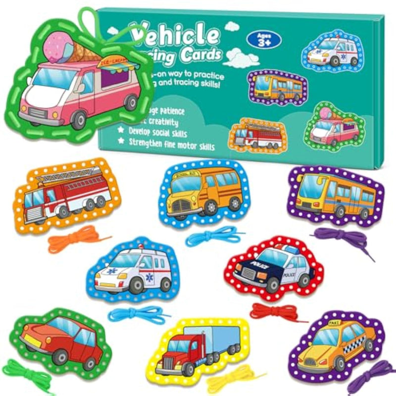 Sewing Kit for Kids with Lacing Cards, Fine Motor Skills Development Toy
