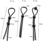 7Pcs Sex Toy Silicone Cock Ring Set Adjustable For Men Penis Ring Stronger Toys Delayed Enjoyment, Black
