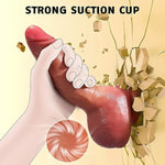 Realistic Squirting Dildo For Women - 8.3'' Soft Silicone Ejaculating Dildos With Strong Suction Cup For Anal Play Douche, G-Spot Anal Prostate Adult Sex Toys For Women Men Couple Pleasure