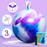 Hopper Balls For Kids 3-8, 18 Inches Bouncy Ball With Handle, 18" Inflatable Bouncing Hopper, 45Cm Jumping Toys, Garden Hopping Toys Girls Boys Gifts