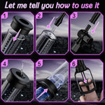Penis Pump Sex Toys For Men, Adult Toys Manual Vacuum Penis Extender Pump With 2 Silicone Base & 4 Penis Rings & Masturbator, Penis Enlarger Stimulation Device For Enhance Erection Prolong Time
