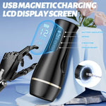 Vibrating Male Masturbator Sex Toys - 7.5" Depth Squeezable App Control Male Vibrator Stroker With 12 Vibrations, Plump Fleshy Realistic Pocket Pussy Vagina Blowjob Adult Sex Toys For Men Masturbating