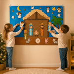 Christmas Felt Board Learning Play Kit 41 Piece Set