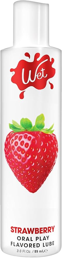 Water-Based Flavored Lube (3oz) – Sexy Strawberry, Long-Lasting, Latex Safe