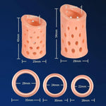 Foreskin Sleeve Resistance Ring Penis Ring Penis Enhancer Male Pennis Girth Sleeves Penis Sleeves Cock Sleeves Delay Lock Fine Ring Sex Toys Thickening Sleeve Cook Pump For Men Erection, Flesh