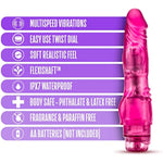 8" Soft Realistic Clitoral Nubs Vibrating Dildo - Powerful Multi Speed Vibrator - Sex Toy For Women - Sex Toy For Adults (Pink)