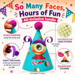 Kids Animal Party Hat Craft Kit with Stickers for Holiday & Party Activities