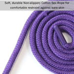 Sex Bondage Soft Rope Cord Purple 3Pcs 10M 33 Feet Cotton Rope Craft Rope Thick Cotton Cord Adult Games Restraints