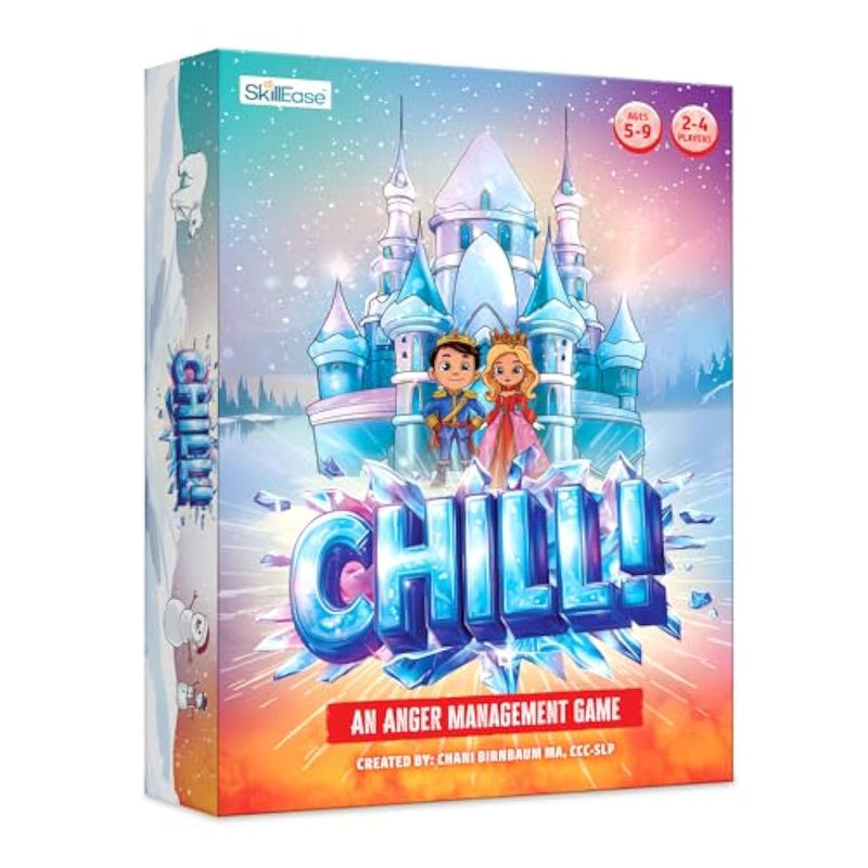 Chill Anger Management For Kids, Ages 5-9, Therapy Games, Social Emotional Learning, Fun Social Skills Board Game For Therapists & Families