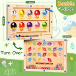2 In 1 Magnetic Color And Number Maze, Abc Alphabet Puzzles Board Magnet Ice Cream Toys, Montessori Educational Magnet Puzzle, Preschool Learning Counting Toys For 2 3 4 5 Christmas Birthday Gifts
