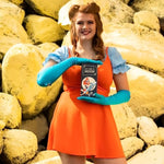 Fly Me To The Moon Vibrator Dildo Massager For Clitoral Vaginal G-Spot And Anal Stimulation, Temperature Play Metal Aluminum Alloy Material, Adult Sex Toy, 10 Vibrations