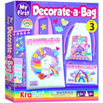 Unicorn and Fairy Themed Bag Decorating Craft Kit for Girls Ages 5-10
