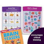 4 Pack Puzzle Activity Books for Kids Ages 6+, Mazes, Brain Teasers & Word Games