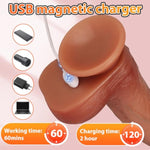 Thrusting Dildo Vibrator For G Spot Or Anal Stimulation, Realistic Silicone Dildos With 3 Thrusting & 9 Vibration & Heating & Remote Control, Adult Toys & Games For Women Men Couple Pleasure