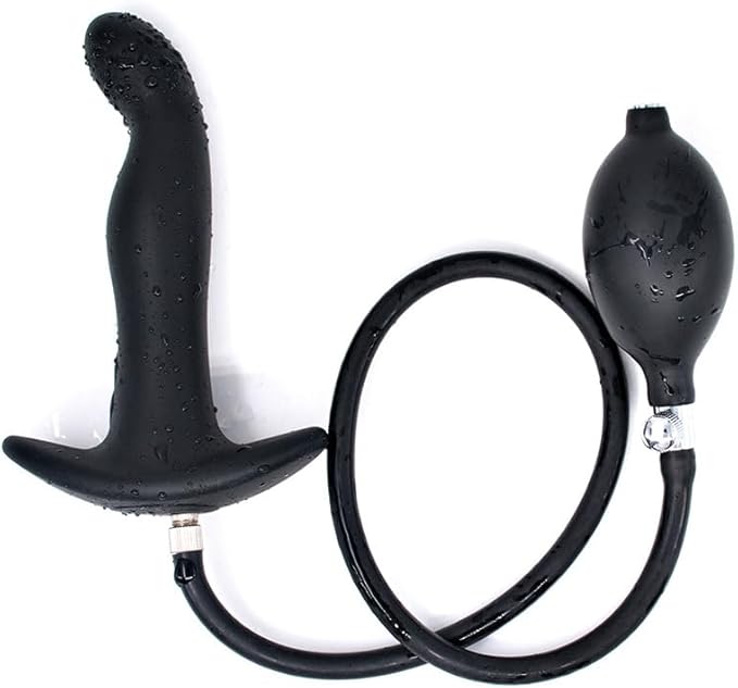 Silicone Butt Plug Vibrating Inflatable Anal Plug Sex Toy Anal Trainer Anal Plug Butt Plug Men'S Anal Toy Anal Trainer For Beginner Sexual Stimulation Device