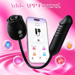 Dildo Vibrator Women Sex Toys - App Control Rose Sucking Vibrater & Vibrating & Thrusting Dildos For Clit Nipple G Spot Anal Stimulation, 10 Modes Tongue Sucker Adult Toy For Couples Games