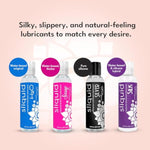 H2O, Sassy, Silk, And Silver Pleasure Pack - Water-Based Lube & Silicone Lubricant Set, Gift Ideas For Women/Men/Couples, Travel-Size Personal Lubricant, 2 Fl Oz Ea (4 Piece Set)