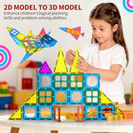 250 Pcs 3D Stem Educational Magnetic Tiles For Kids Magnetic Blocks For Kids Magnetic Building Blocks Set