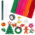 657 Pcs Pipe Cleaner Flower Kit, DIY Handmade Floral Craft Supplies