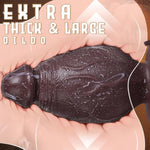 4.5”Diameter Extra Thick Dildo, 9.5 Inch Huge Silicone Girthy Dildo Massive Giant Butt Plug With Large Suction Cup For G-Spot & Anal Stimulation, Xxxl Fat Dildos Anal Sex Toy For Women Men Gay