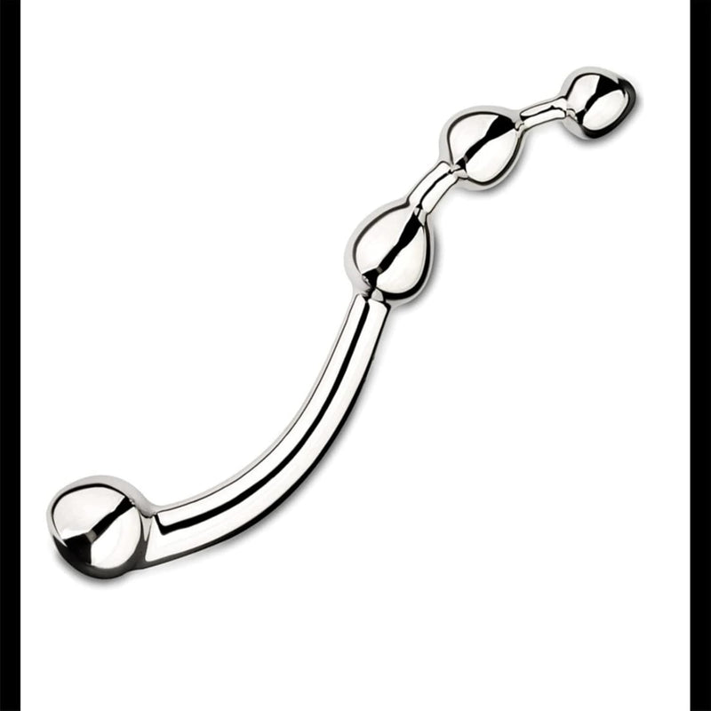 Fun Metal Sex Toy Stainless Steel G Spot Wand Massage Stick Kegel Exerciser P-Spot Stimulator Prostate Massager Anal Plug Dildo Sex Toy For Women Men