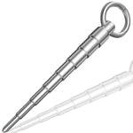 Urethral Sounds – 3.54-Inch-Long Stainless-Steel Cone Shaped Penis Plug Urethral Dilator With Safe Ring - Masturbation Rod For Men (S: 0.11-0.39 Inch)