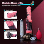 Realistic Squirting Horse Dildo, 12Inch Long Fantasy Huge Thick Anal Dildo With Suction Cup, Big Silicone Adult Sex Toy For Men And Women Couples