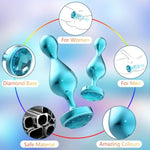 Anal Sex Toys Butt Plug, 3 Pcs Metal Anal Beads Anal Training Kit With Jewelry Base, Stainless Steel Anal Plug For Men Women And Couples Vaginal Anal Stimulation, Adult Sex Toys & Games Fetish Sm Kit