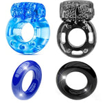 Vibrating Silicone Cock Ring for Enhanced Erection and Clitoral Stimulation