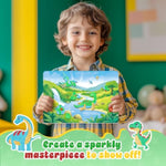 Foil Fun Dinosaur Art and Craft Kit for Kids, No Mess Art Crafts for Girls and Boys Ages 4-10