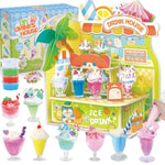Diy Mini Drink Shop Toy, Making 24 Miniature Juice Drinks Cream Material Kit, Not Edible, Collectible, Kitchen Pretend Play Food Toys Set, Make Your Foods, Gift For Kids Age 8+