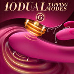 G Spot Vibrator Rabbit Sex Toy For Women - Female Bunny Vibrators Anal Thrusting Dildo With 10 Flapping & Finger Vibrating Modes Dual Vibrator Clitoral Stimulator Women'S Adult Sex Toys