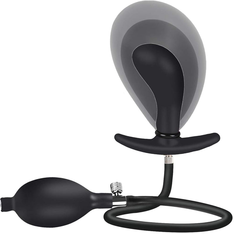 Inflatable Silicone Anal Plug For Women Men Couples, Separable Inflated Butt Plug For Outside Wear, Swelling Anal Toys For Anus Uniform And Stable Expansion Sex Toys Couples (Anal Plug)