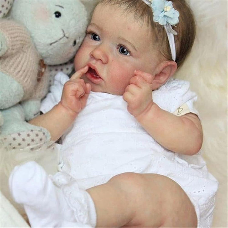 Reborn Baby Dolls Real Saskia Replica, 20 Inch Newborn Girl Doll With Reali