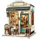Miniature Book Nook Kit: Sunny Cafe 3D Puzzle for Adults