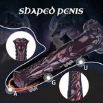 9.6In Silicone Made Huge Soft Colorful Horse Dildo Anal Toy Animal Style Ribbed Flexible Hands-Free (Normal) (S)